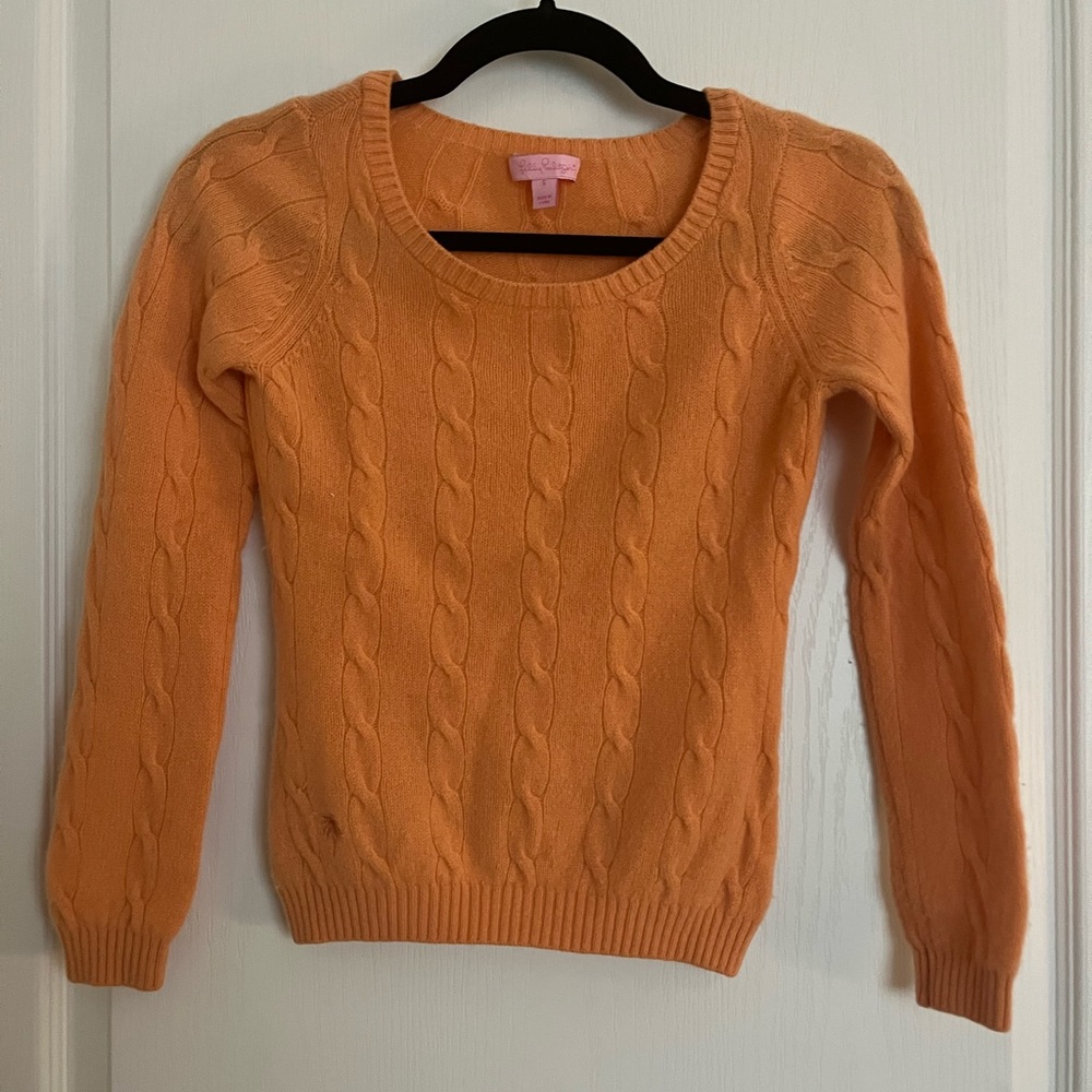 orange cashmere sweater